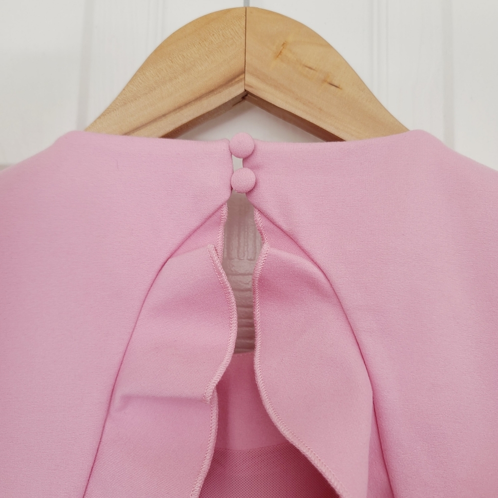 NWT Revolve Elliatt Gloaming Pink Cutout Ruffle Mini Dress Size XS - Picture 12 of 12